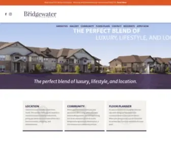 Thebridgewaterapartments.com(The perfect blend of luxury) Screenshot