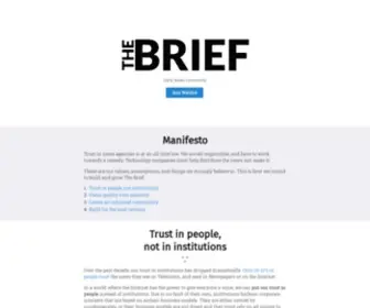 Thebriefapp.com(The Brief) Screenshot