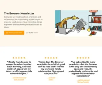 Thebrowser.com(The Browser) Screenshot