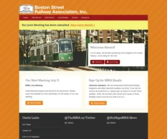 Thebsra.org(Boston Street Railway Association) Screenshot