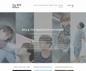 Thebtseffect.com(The BTS Effect) Screenshot