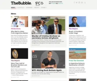 Thebubble.com(The Bubble is a digital media company) Screenshot