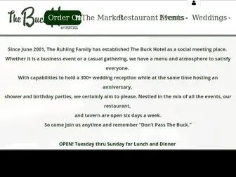 Thebuckhotel.com(The Buck Hotel) Screenshot