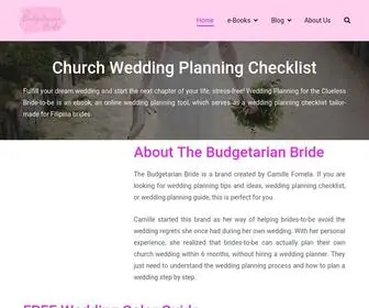 Thebudgetarianbride.com(The Budgetarian Bride) Screenshot