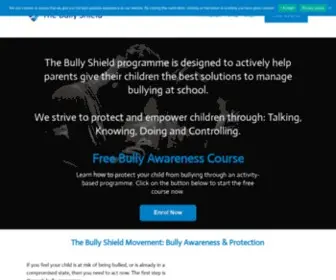 Thebullyshield.com(The aim of The Bully Shield) Screenshot