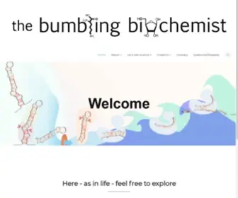 Thebumblingbiochemist.com(On a mission to make biochemistry fun and accessible to all) Screenshot