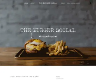 Theburgersocial.com(The Burger Social) Screenshot