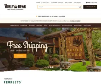 Theburlybear.com(Home Shop Rustic Home D閏or) Screenshot