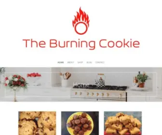 Theburningcookie.com(Bakery serving low) Screenshot