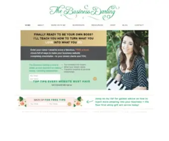 Thebusinessdarling.com(Welcome) Screenshot