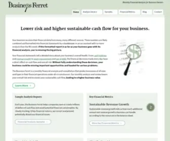 Thebusinessferret.com(Monthly Financial Analysis by The Business Ferret) Screenshot