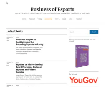 Thebusinessofesports.com(Business of Esports) Screenshot