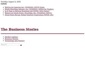 Thebusinessstories.com(The Business Stories) Screenshot