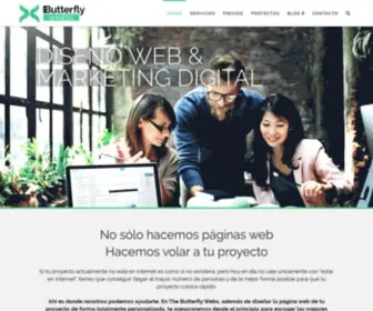 Thebutterflywebs.com(Diseño WEB en Valladolid) Screenshot