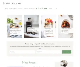Thebutterhalf.com(Gluten-Free Recipes, Wellness Resources & More) Screenshot