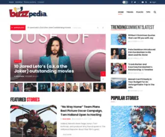 Thebuzzpedia.com(Buzz signifies a feeling of excitement and BuzzPedia) Screenshot