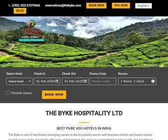 Thebyke.com(The Byke Hotels & Resorts) Screenshot