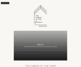 Thecabinsatthefarm.com(THE CABINS AT THE FARM) Screenshot