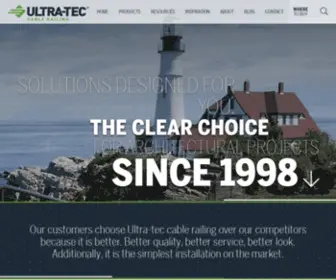 Thecableconnection.com(Ultra-tec cable railing) Screenshot