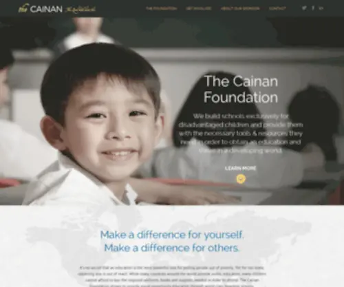 Thecainan.org(The Cainan Foundation) Screenshot