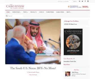 Thecairoreview.com(The Cairo Review of Global Affairs) Screenshot