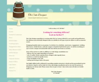 Thecakedesigner.com(Home) Screenshot