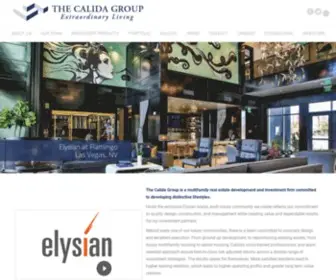 Thecalidagroup.com(Extraordinary Living) Screenshot