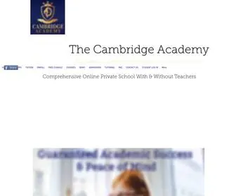 Thecambridgeacademy.com(Online School The Cambridge Academy K) Screenshot