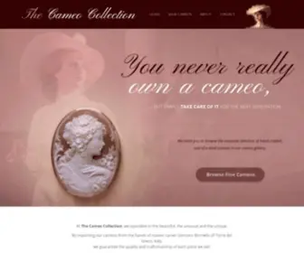 Thecameocollection.com(Hand-carved Cameos, Buy Online) Screenshot