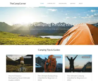 Thecampcorner.com(Help You Learn More About Camping) Screenshot