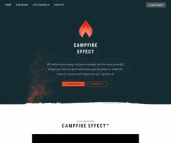 Thecampfireeffect.com(We believe your story) Screenshot