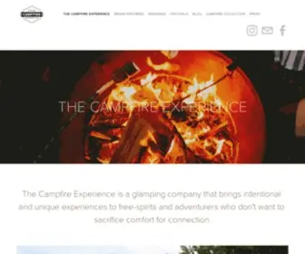 Thecampfireexperience.com(The Campfire Experience) Screenshot