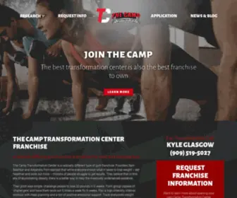 Thecampfranchise.com(A different gym franchise) Screenshot