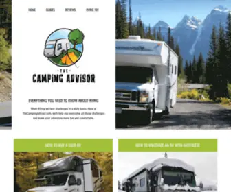Thecampingadvisor.com(Everything You Need To Know About Camping And RVing) Screenshot