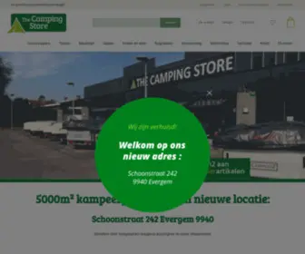 ThecampingStore.eu(Kampeerwinkel The Camping Store) Screenshot