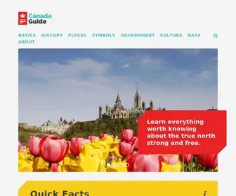 Thecanadaguide.com(The Canada Guide) Screenshot