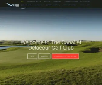 Thecanalatdelacour.com(The Canal at Delacour Golf Club) Screenshot