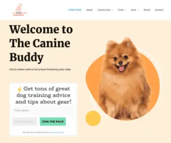 Thecaninebuddy.com(The Canine Buddy) Screenshot