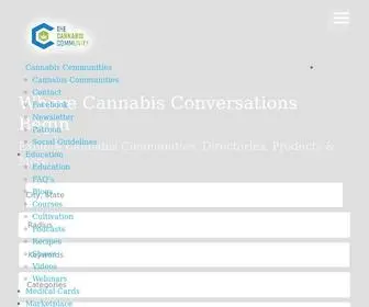 Thecannabiscommunity.org(The Cannabis Community) Screenshot