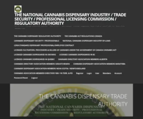 Thecannabisdispensaryauthority.com(THE CANNABIS DISPENSARY TRADE AUTHORITY) Screenshot