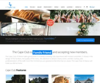 Thecapeclubofsharon.com(The Cape Club has it all) Screenshot