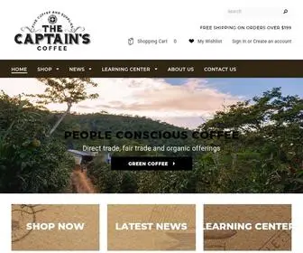 Thecaptainscoffee.com(The Captain's Coffee) Screenshot