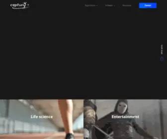 Thecaptury.com(Markerless motion capture technology) Screenshot