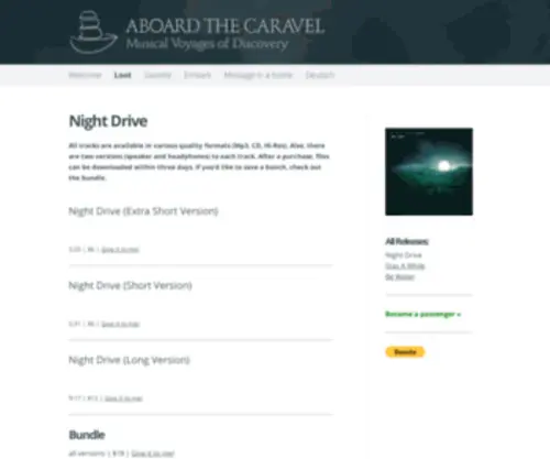 Thecaravel.net(Aboard The Caravel) Screenshot