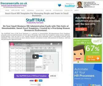 Thecareercafe.co.uk(HR Blog and HR Excel Templates for Small Business and Entrepreneurs) Screenshot