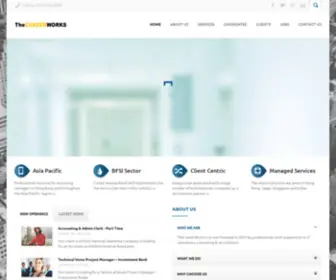 Thecareerworks.com(The Career Works) Screenshot