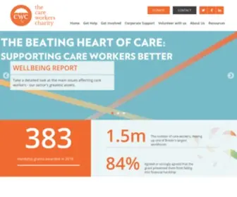 Thecareworkerscharity.org.uk(The Care Workers Charity) Screenshot