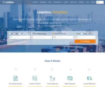 Thecargosite.com(Online Freight Forwarder) Screenshot