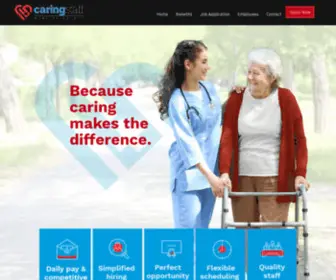 Thecaringstaff.com(Home) Screenshot