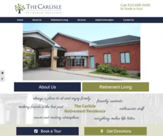 Thecarlisle.ca(Retirement Residence) Screenshot